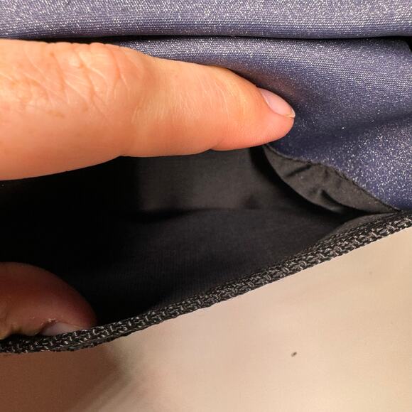 STAR Red Blue Star Print Crossbody Wallet Purse Vinyl Travel Organizer - Picture 6 of 13